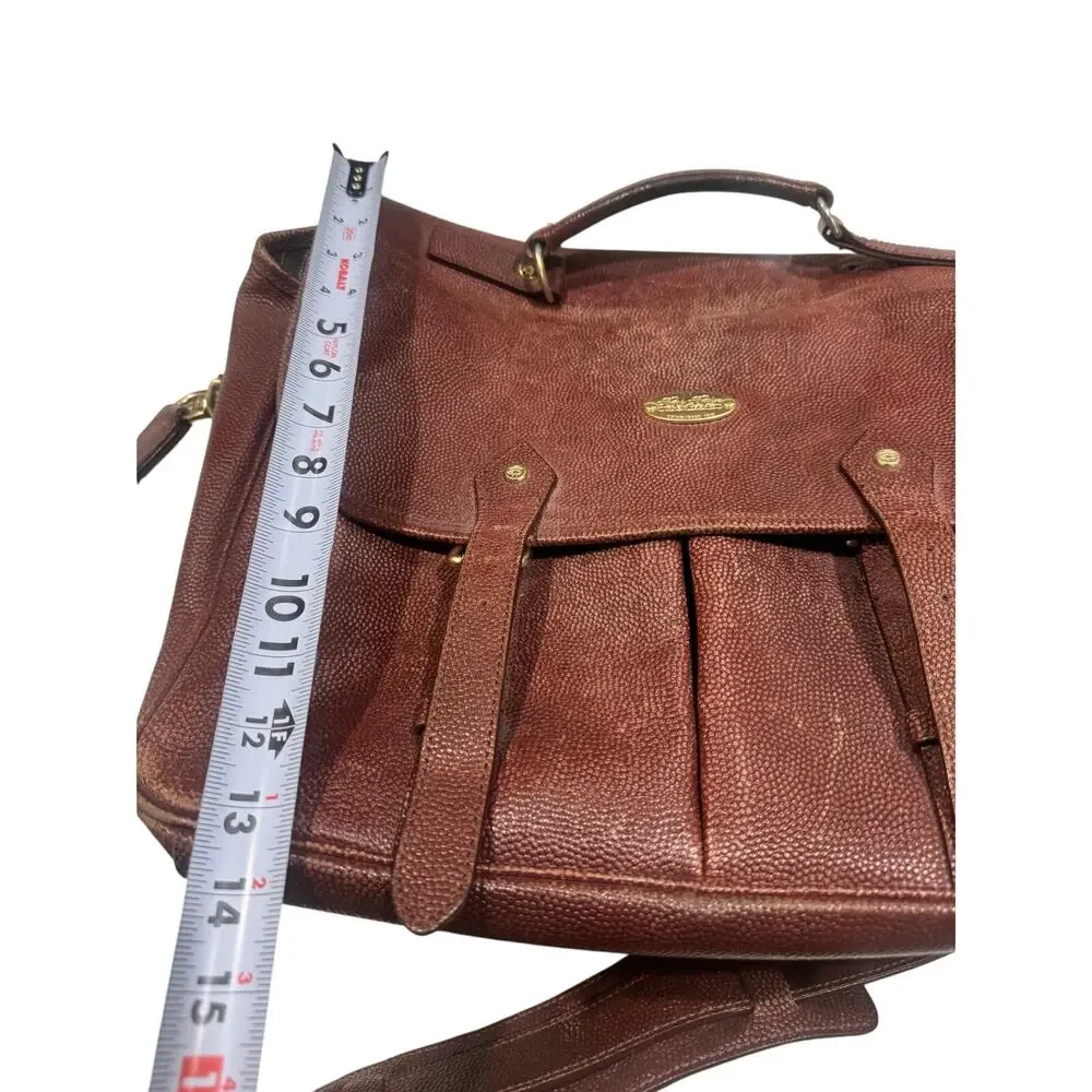 Vintage Brooks Brothers leather messenger bag